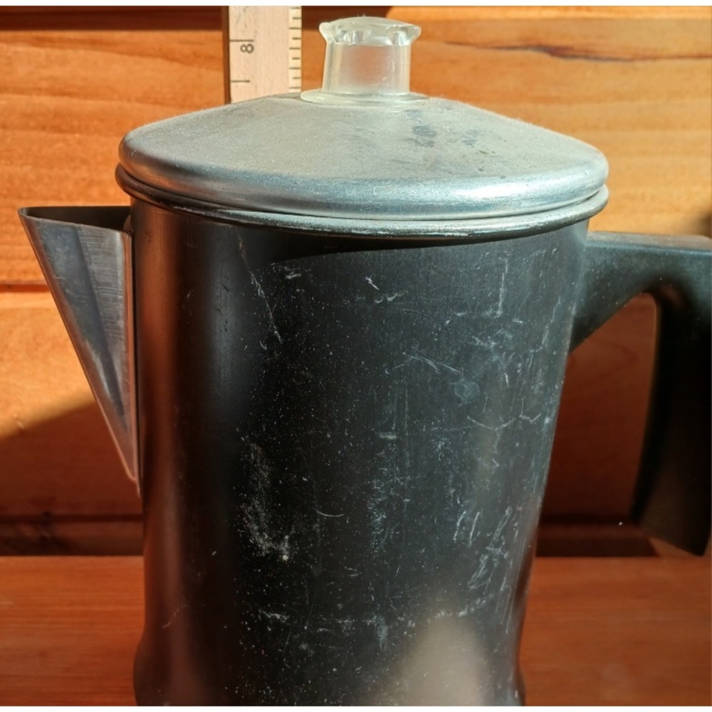 ☕️🫖 Vintage Metal Aluminum Coffee Pot No Internal Grounds Basket or Pillar 🫖☕️